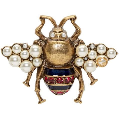 gucci bee brooch with crystals and pearls|gucci glasses with bumble bee.